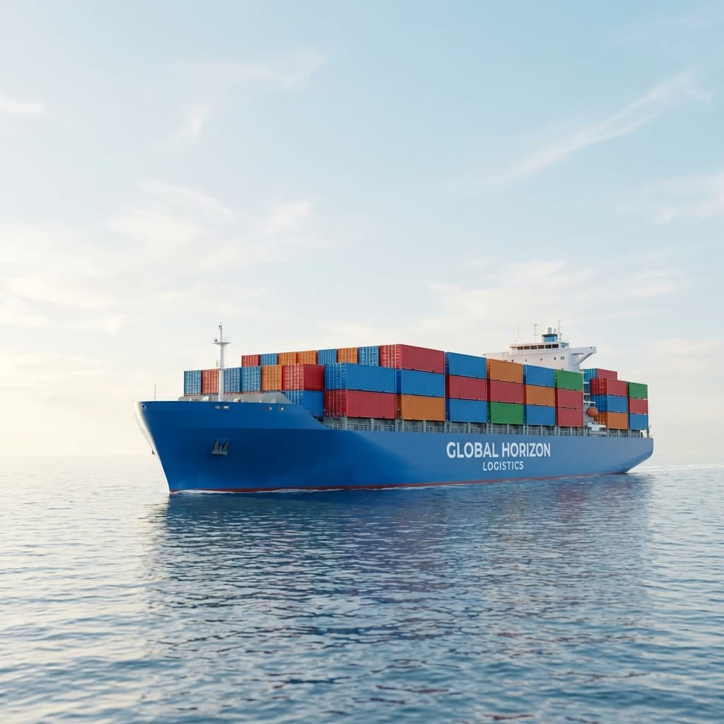 Massive Cargo Ship